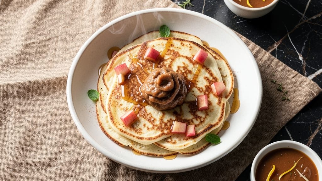 Banana Apple Pancakes Recipe: Caramelized Fruit Swirls in Fluffy Stacks