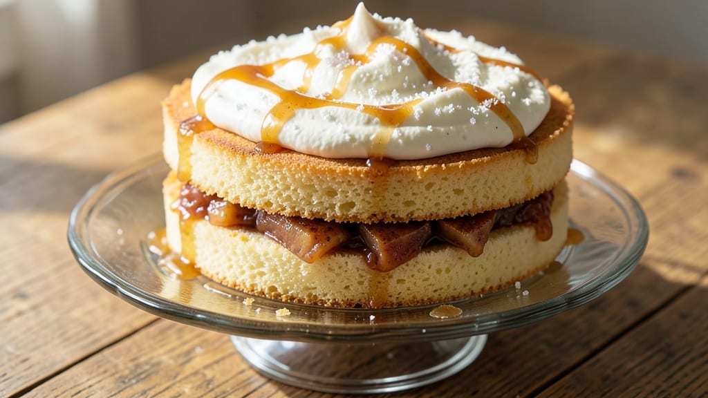 Angel Food Cake Mix and Apple Pie Filling Recipe: No-Bake Dessert Stacks With Vanilla Cream Magic