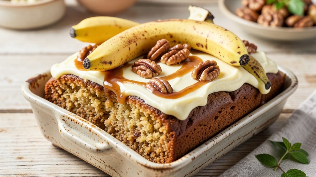 Banana Cake Recipe With Box Cake Mix: Moist Layers and Caramelized Banana Swirls