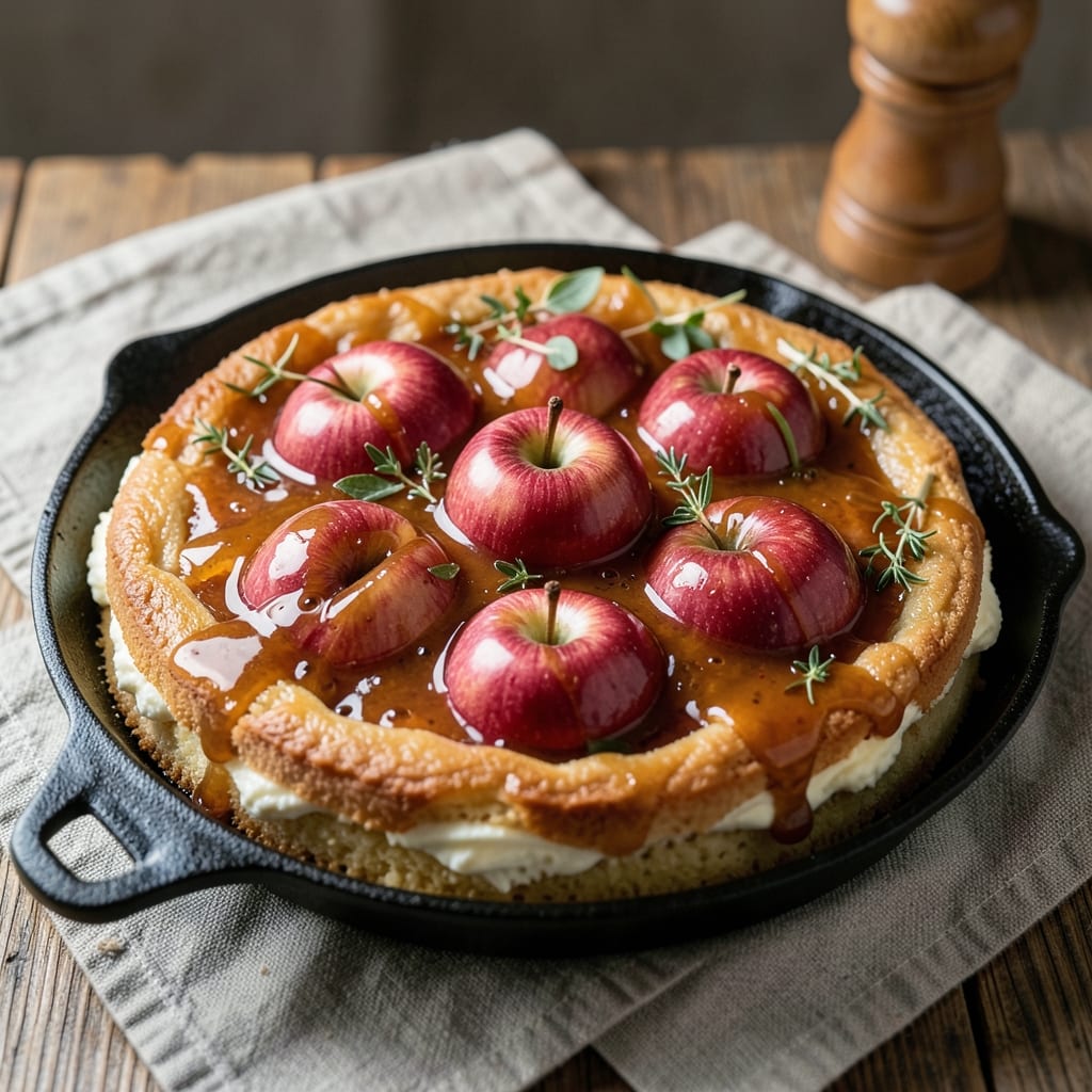 Apple Upside Down Cake Recipe With Cake Mix: Caramelized Apple Crown Over Buttery Vanilla Layers