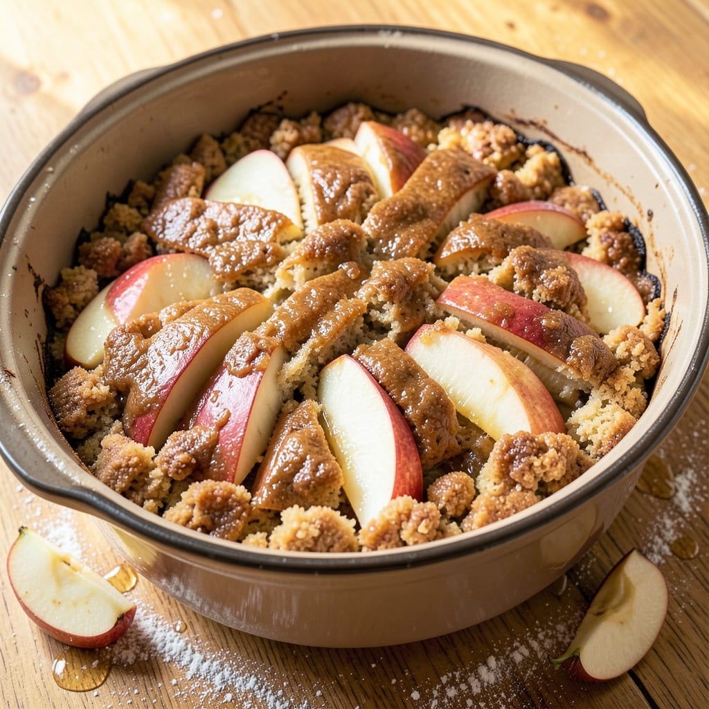 Apple Dump Cake With Fresh Apples Crockpot Recipe: Slow-Cooked Caramelized Apples in Buttery Crust