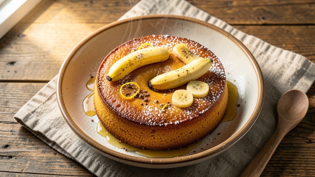 Banana Cake in Air Fryer Recipe: Caramelized Top and Soft Core in 15 Minutes