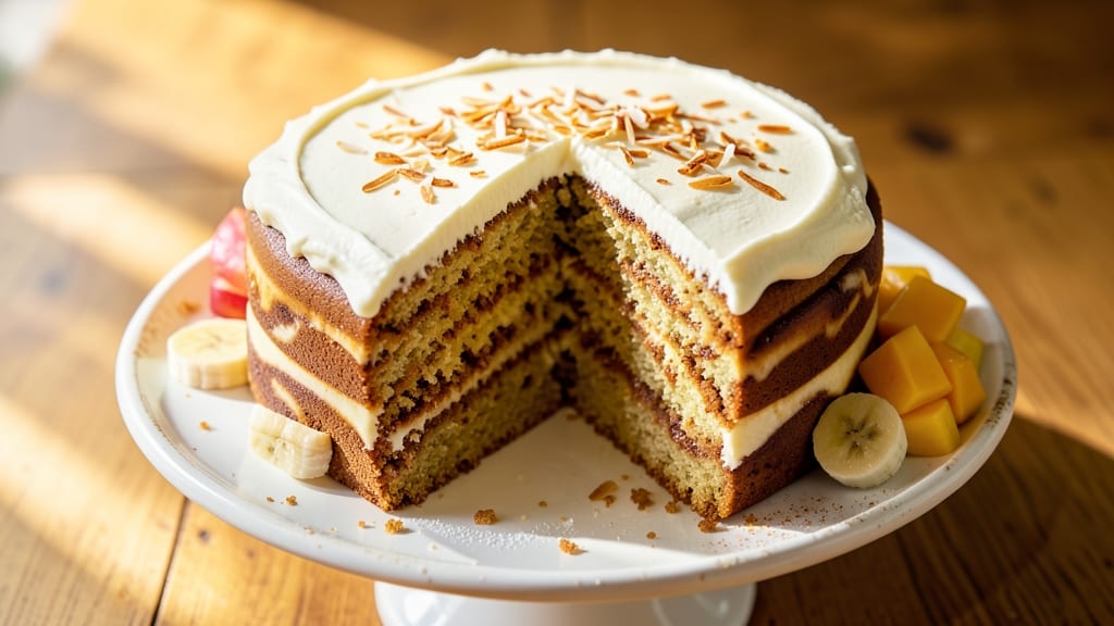 Banana Cake Recipe Kawaling Pinoy: Spiced Rum Streusel Hugs Ultra-Moist Layers