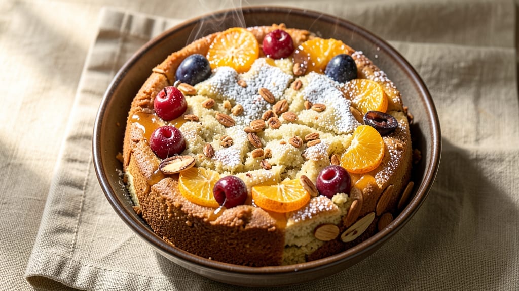 Almond Fruit Cake Recipe: Nutty Moistness With Spiced Rum Soak