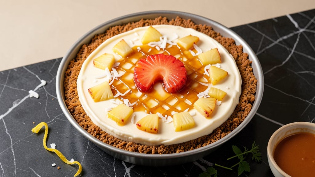 Baked Pineapple Cheesecake Recipe: Tropical Twist With Crispy Top