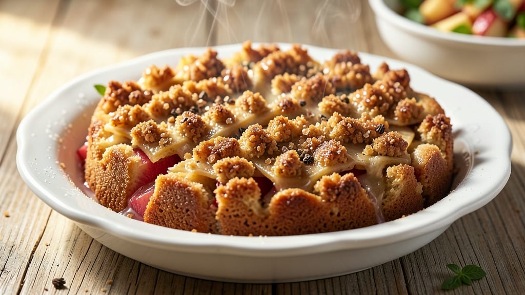 Apple Cake Topping Recipe: Spiced Rum Streusel That Stays Crunchy