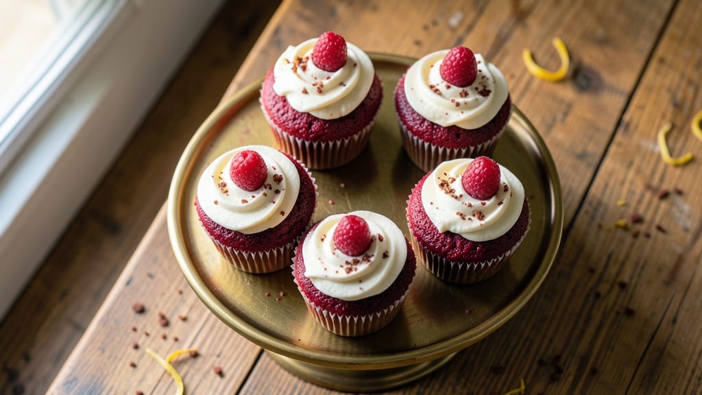 Authentic Red Velvet Cupcakes Recipe: Velvety Layers With Cream Cheese Frosting Swirls